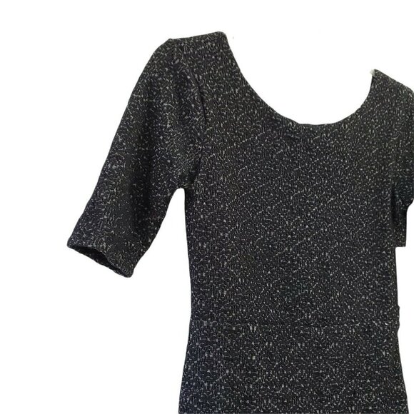 Free People Dress Womens Small Black Lady Pucker Bodycon Mini Scoop Back NWT - Picture 5 of 13